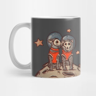 Skull dogs cosmonauts Mug